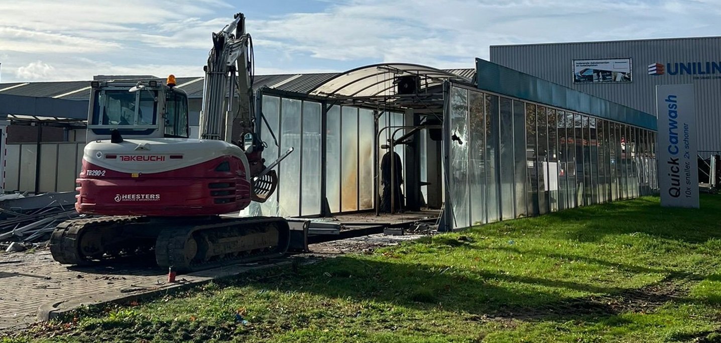 Quick Carwash kan eindelijkmet opbouw beginnen